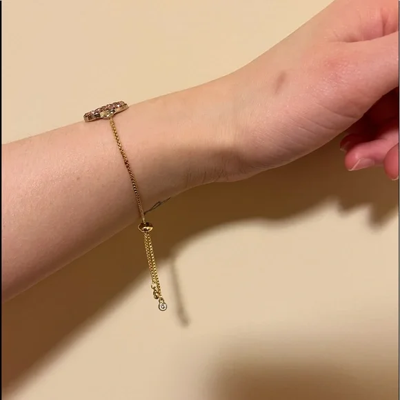 SOLD - Authentic Reworked Pink Gem CC Bracelet - Picture 5 of 5